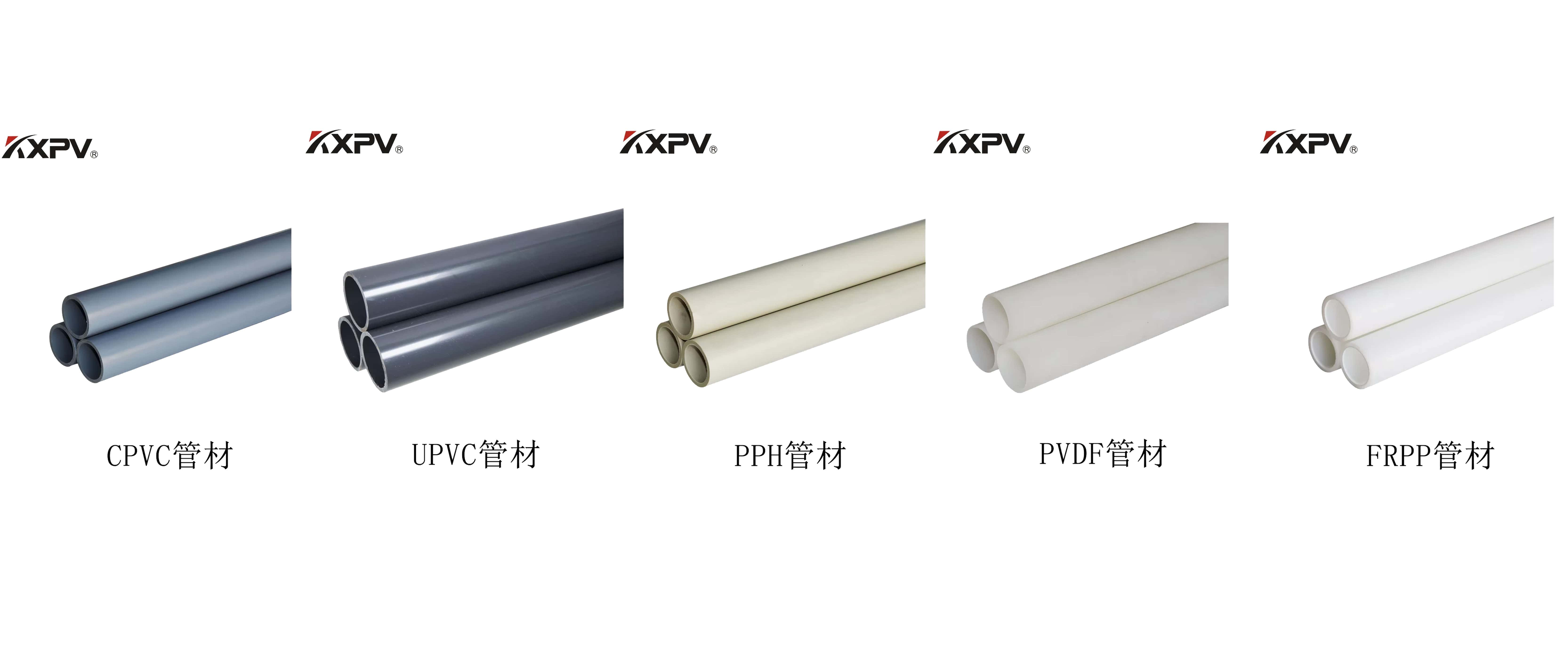 PVC、CPVC、UPVC、PP、FRP的區(qū)別及特點